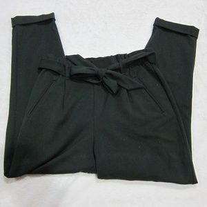 Green Cinched Waist Pants